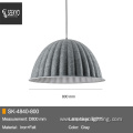 Modern Bedside Gray Pendant Lamp Felt Hanging Lamp
